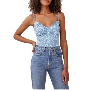 $128 REFORMATION ROBERTSON FLORAL PRINT CAMISOLE TOP SIZE 10 US